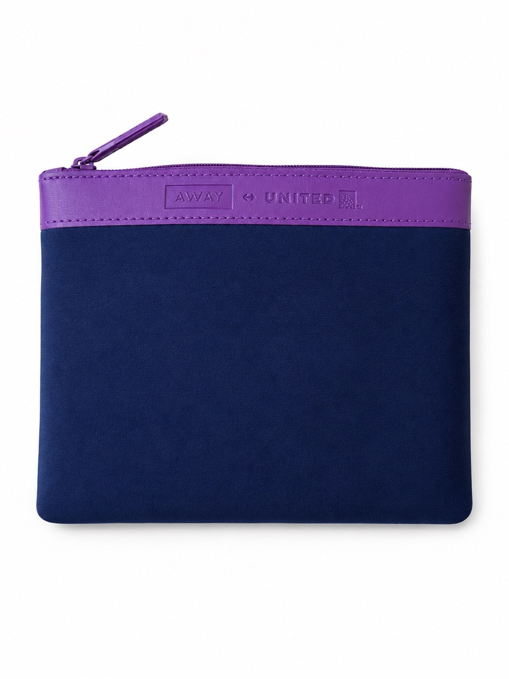 United Airlines + Away premium economy amenity kit